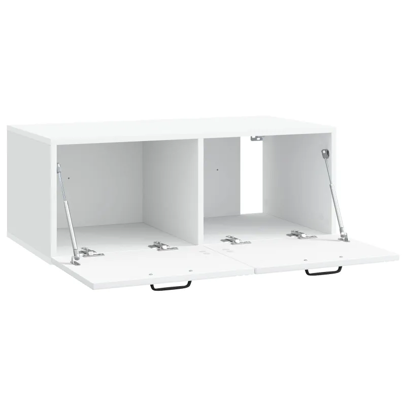 Sieninė TV spintelė Balta 78,5 x 41 x 30 cm Apdirbta mediena