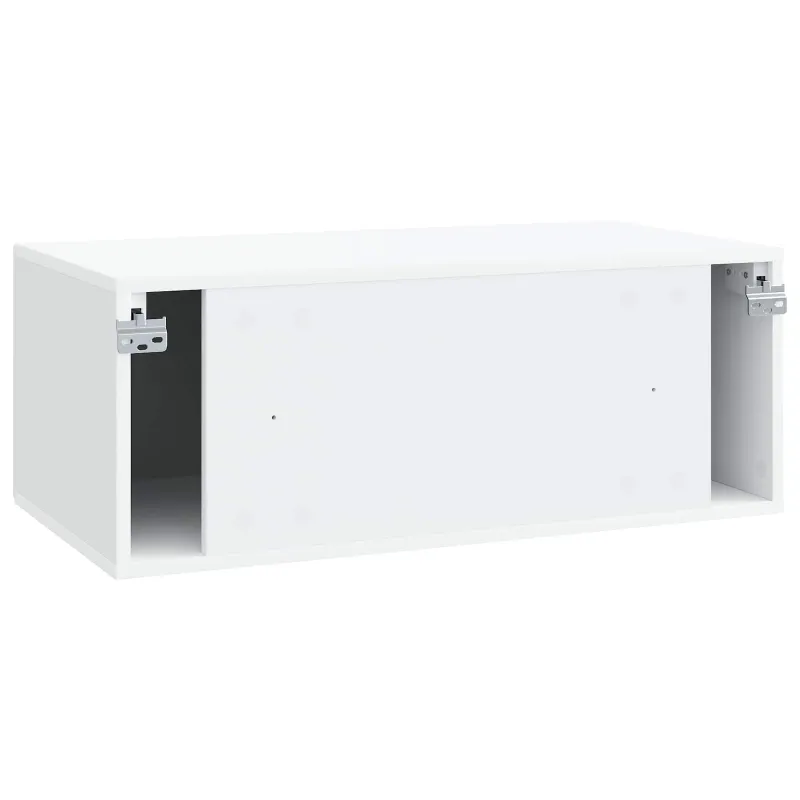 Sieninė TV spintelė Balta 78,5 x 41 x 30 cm Apdirbta mediena