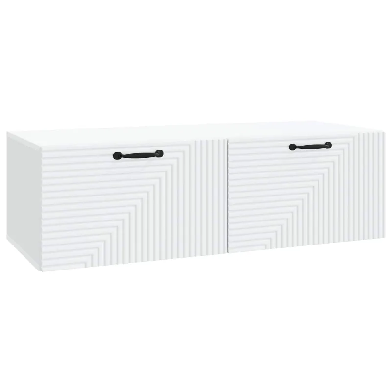 Sieninė TV spintelė Balta 98 x 41 x 30 cm Apdirbta mediena