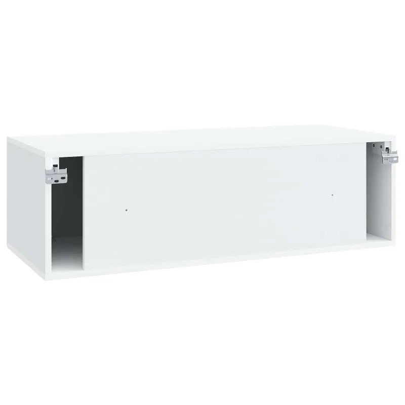 Sieninė TV spintelė Balta 98 x 41 x 30 cm Apdirbta mediena