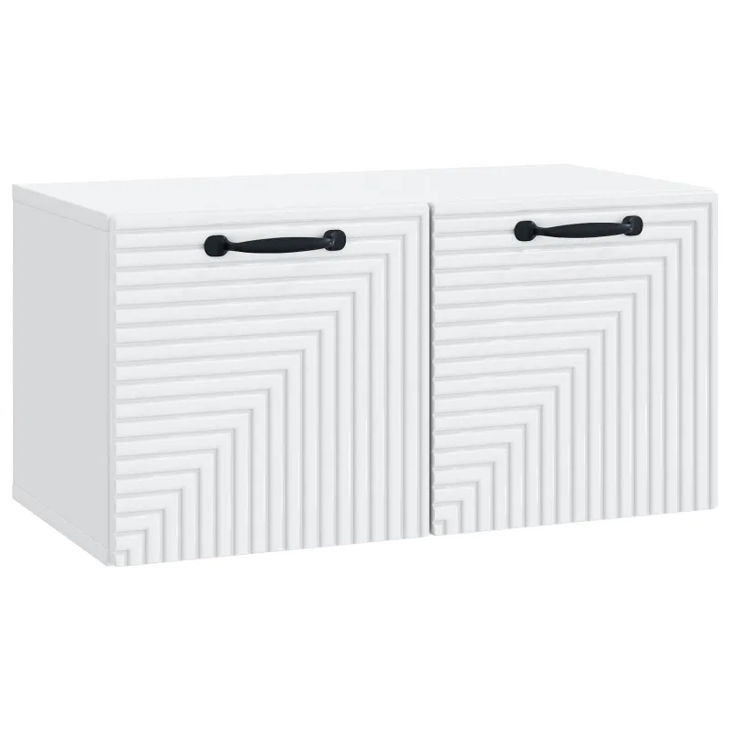 Sieninė TV spintelė Balta 59,5 x 31 x 30 cm Apdirbta mediena