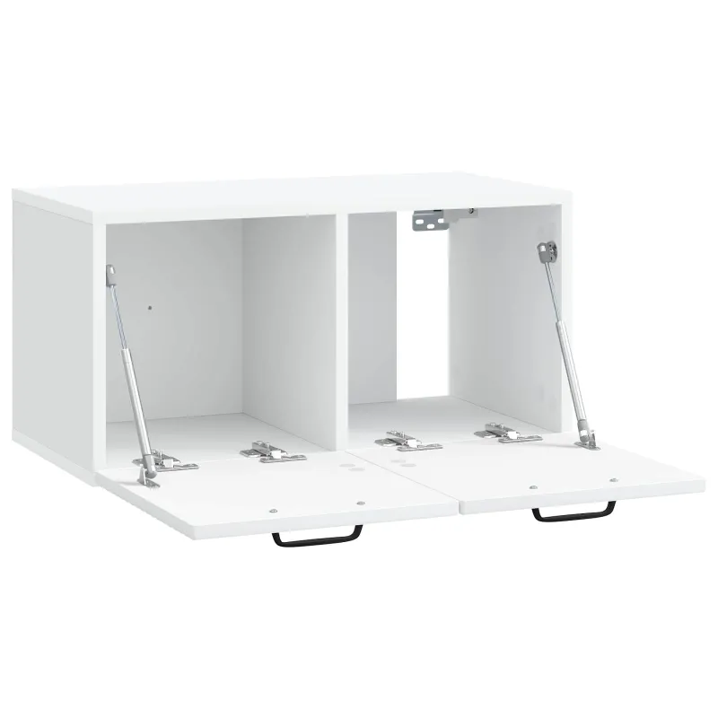 Sieninė TV spintelė Balta 59,5 x 31 x 30 cm Apdirbta mediena