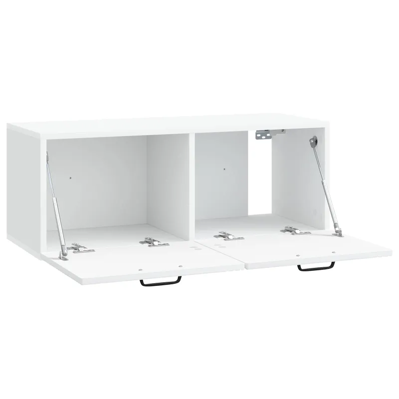Sieninė TV spintelė Balta 78,5 x 31 x 30 cm Apdirbta mediena