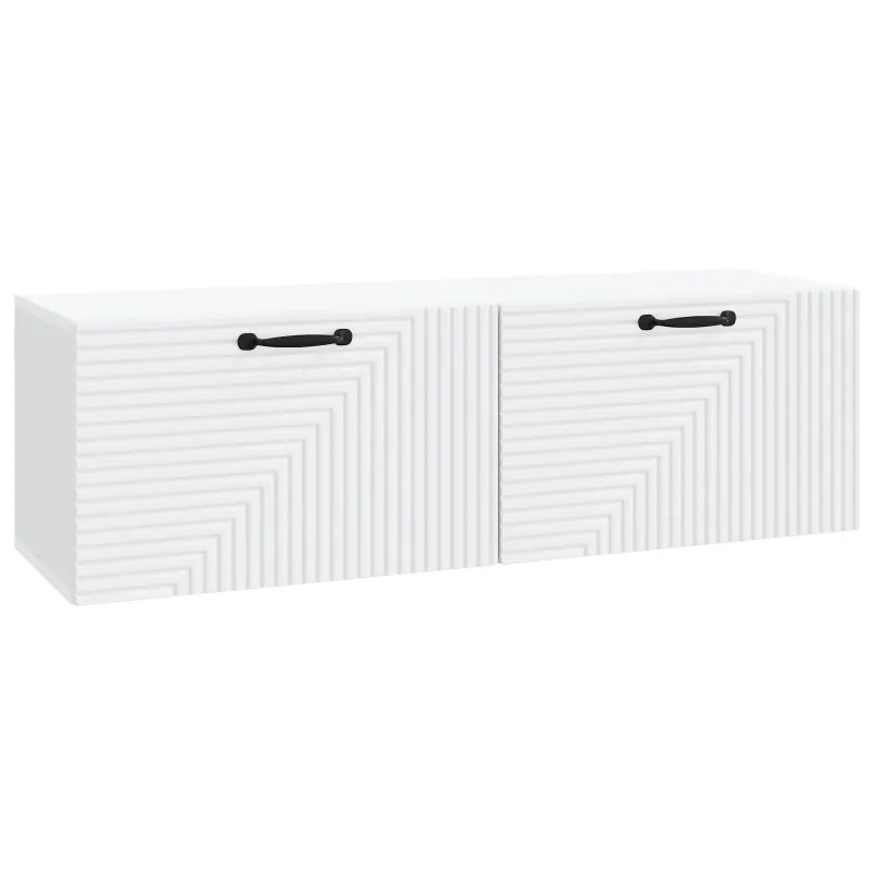 Sieninė TV spintelė Balta 98 x 31 x 30 cm Apdirbta mediena