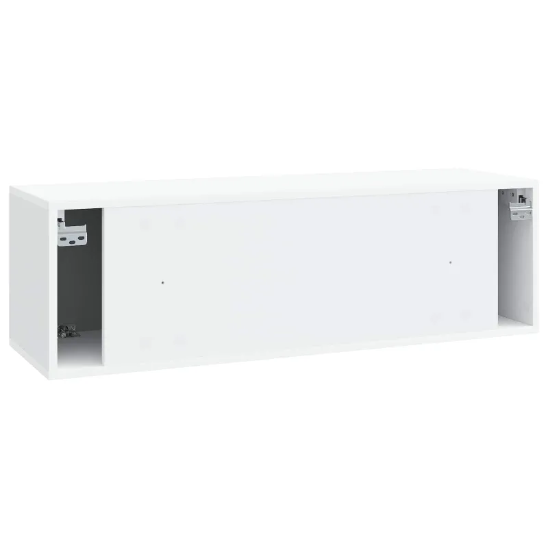 Sieninė TV spintelė Balta 98 x 31 x 30 cm Apdirbta mediena
