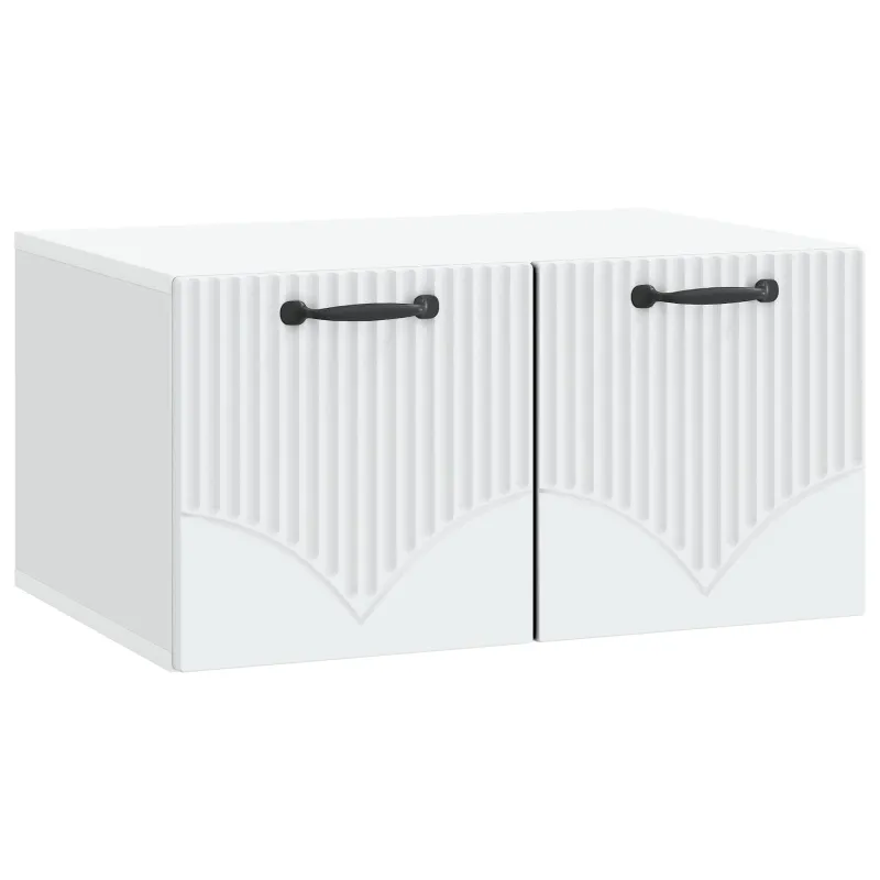 Sieninė TV spintelė Balta 59,5 x 41 x 30 cm Apdirbta mediena