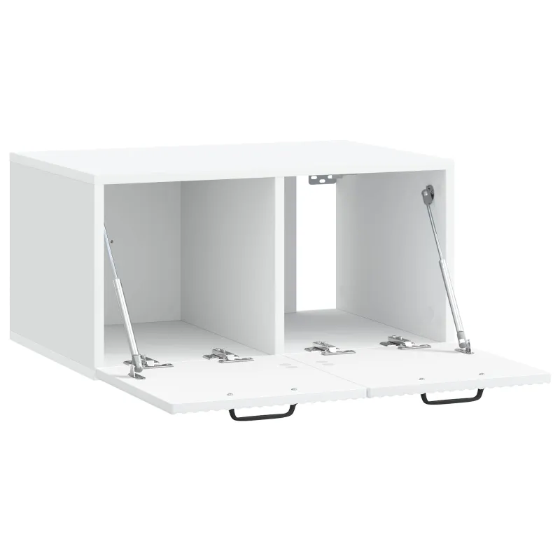 Sieninė TV spintelė Balta 59,5 x 41 x 30 cm Apdirbta mediena