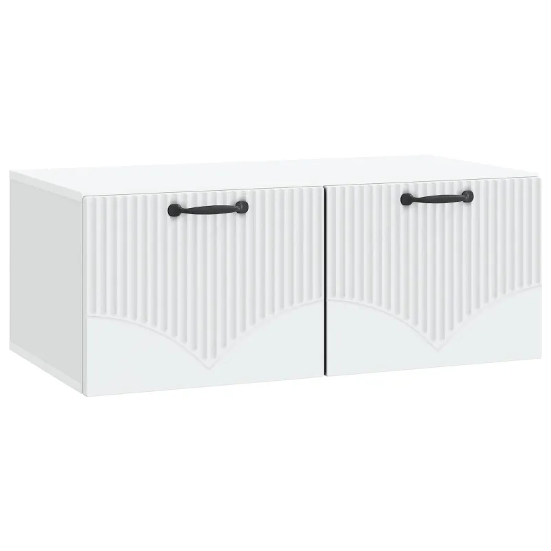 Sieninė TV spintelė Balta 78,5 x 41 x 30 cm Apdirbta mediena