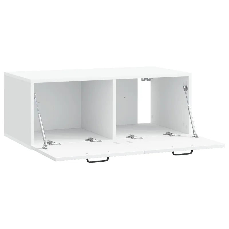 Sieninė TV spintelė Balta 78,5 x 41 x 30 cm Apdirbta mediena