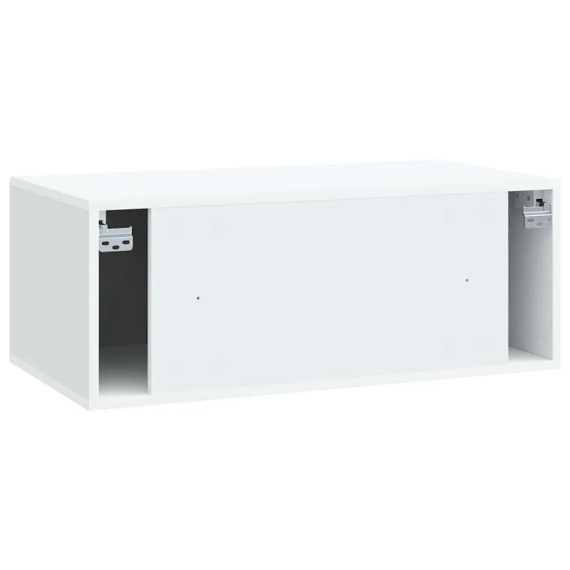 Sieninė TV spintelė Balta 78,5 x 41 x 30 cm Apdirbta mediena