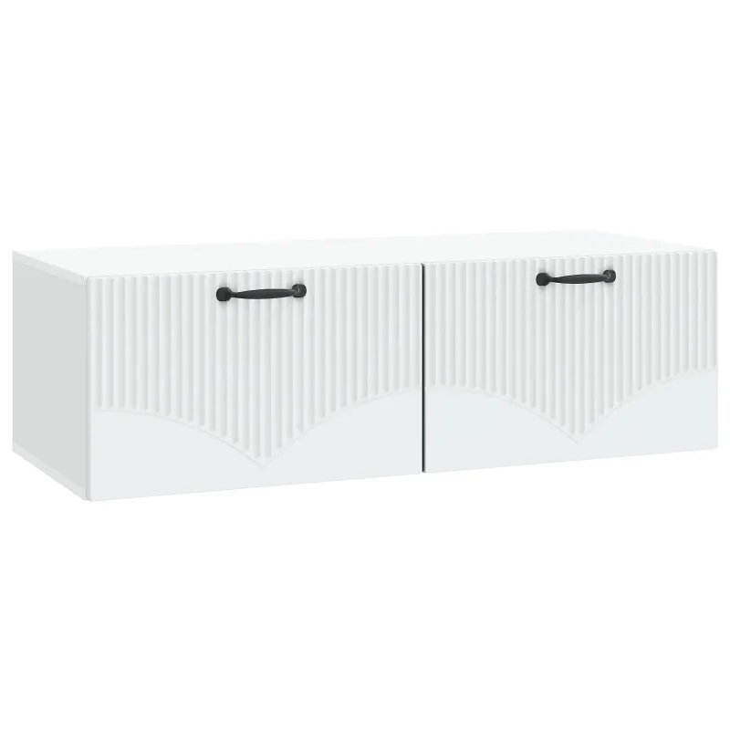 Sieninė TV spintelė Balta 98 x 41 x 30 cm Apdirbta mediena