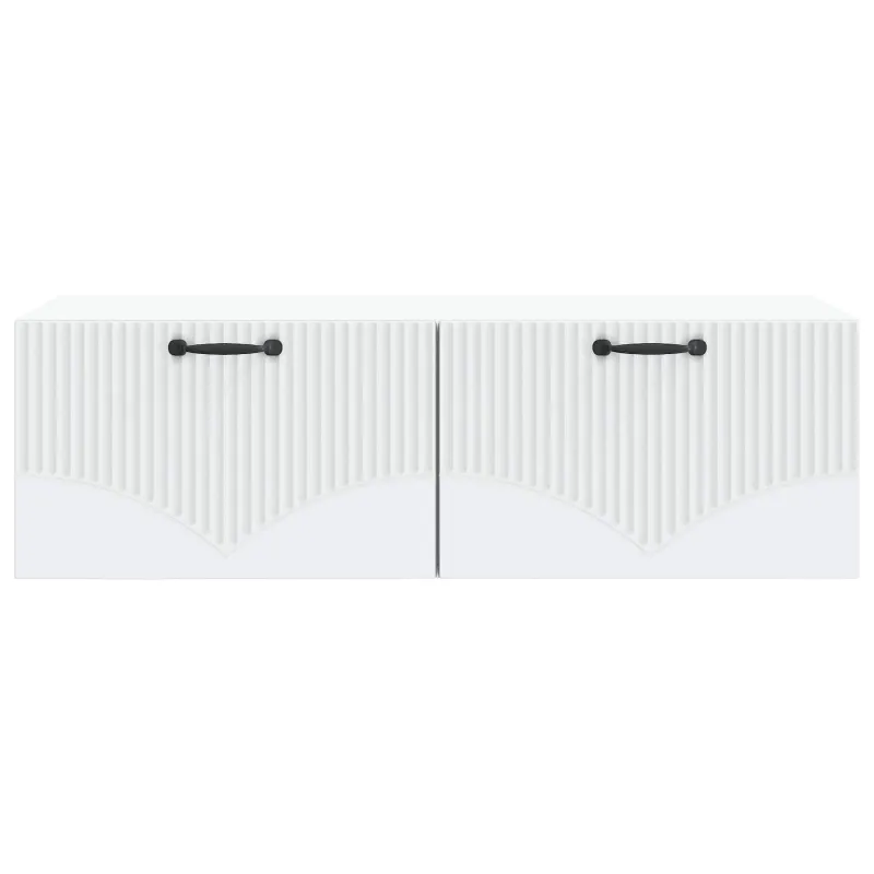 Sieninė TV spintelė Balta 98 x 41 x 30 cm Apdirbta mediena