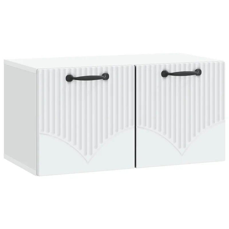 Sieninė TV spintelė Balta 59,5 x 31 x 30 cm Apdirbta mediena