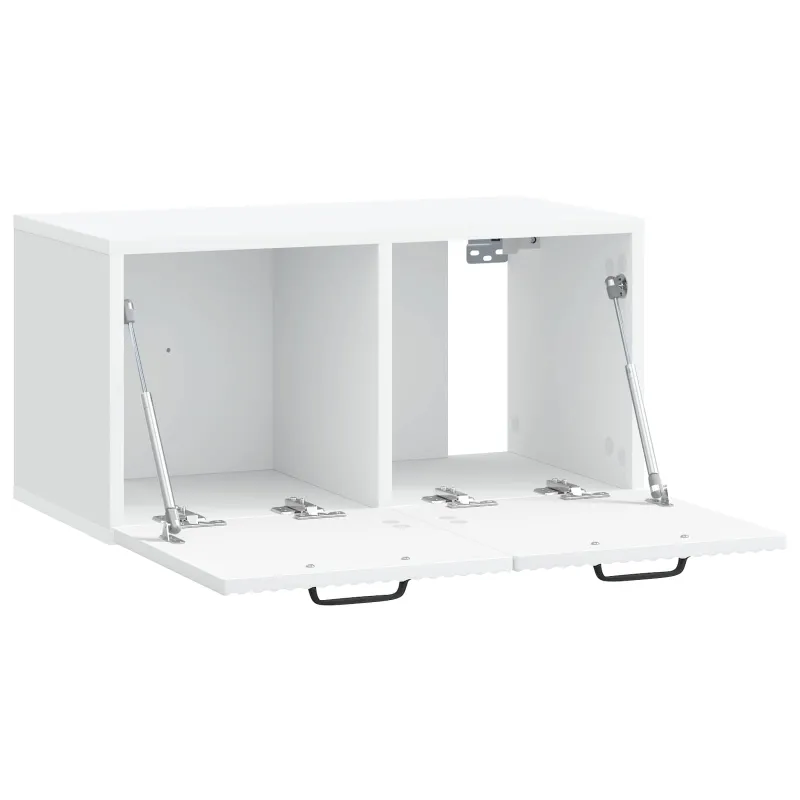Sieninė TV spintelė Balta 59,5 x 31 x 30 cm Apdirbta mediena