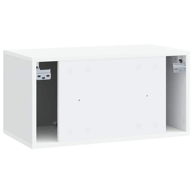 Sieninė TV spintelė Balta 59,5 x 31 x 30 cm Apdirbta mediena
