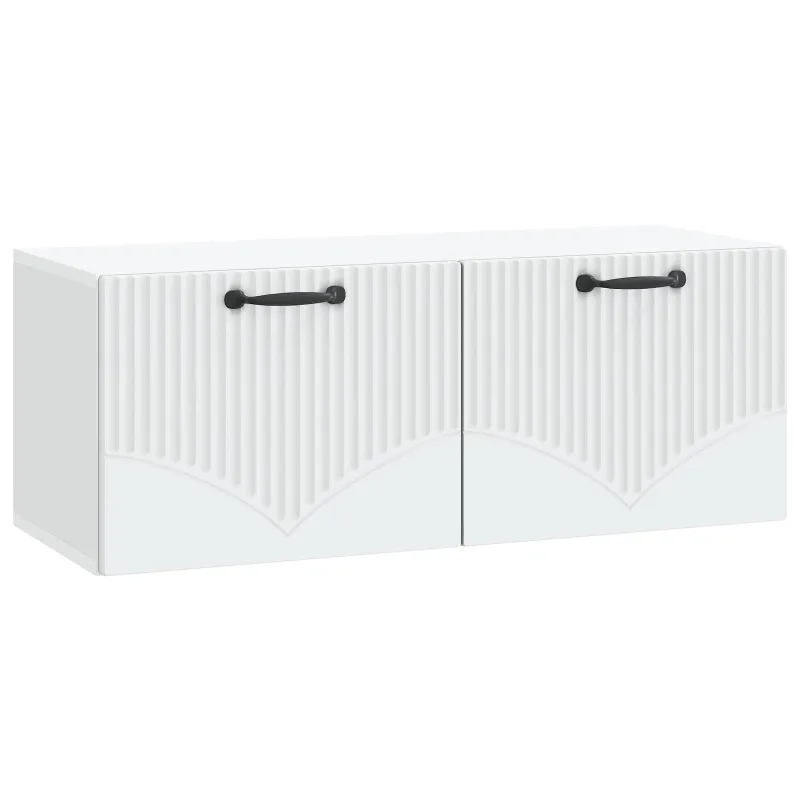 Sieninė TV spintelė Balta 78,5 x 31 x 30 cm Apdirbta mediena