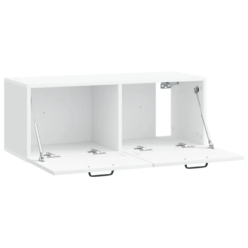 Sieninė TV spintelė Balta 78,5 x 31 x 30 cm Apdirbta mediena