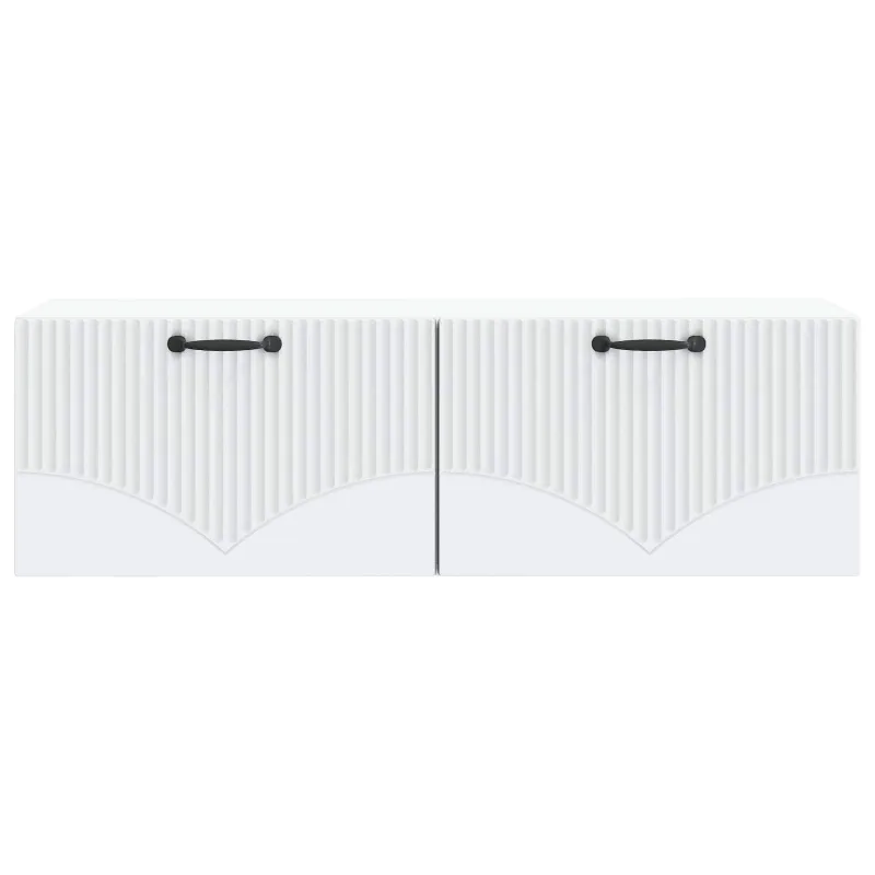 Sieninė TV spintelė Balta 98 x 31 x 30 cm Apdirbta mediena