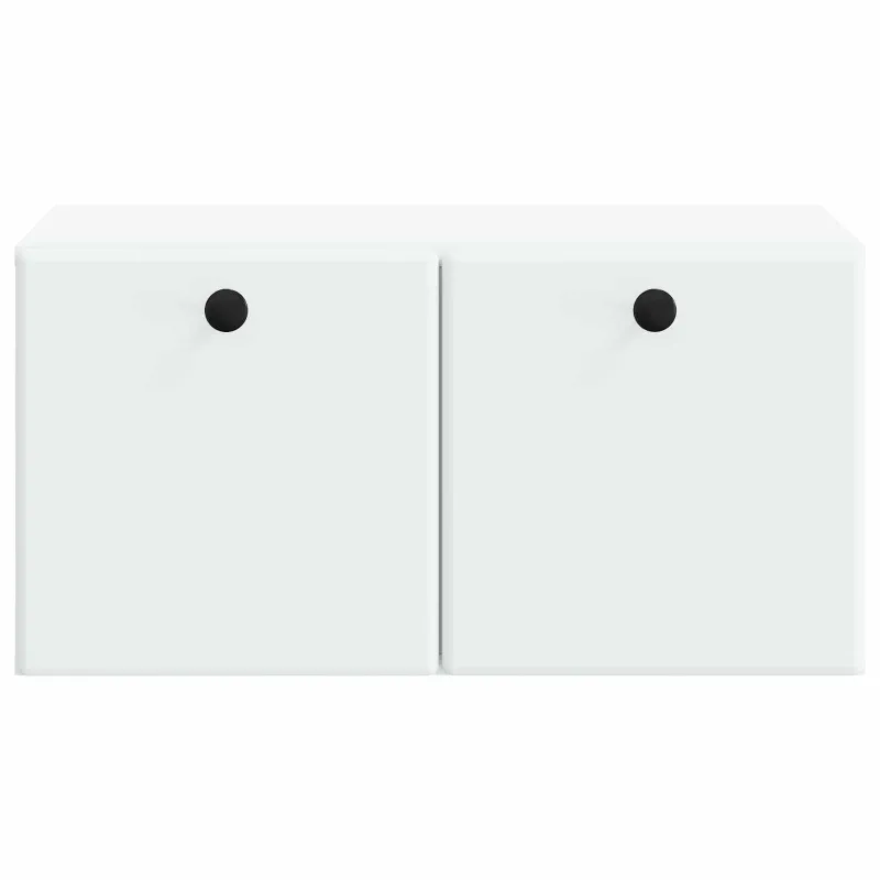 Sieninė TV spintelė 59,5 x 41 x 30 cm Balta Apdirbta mediena