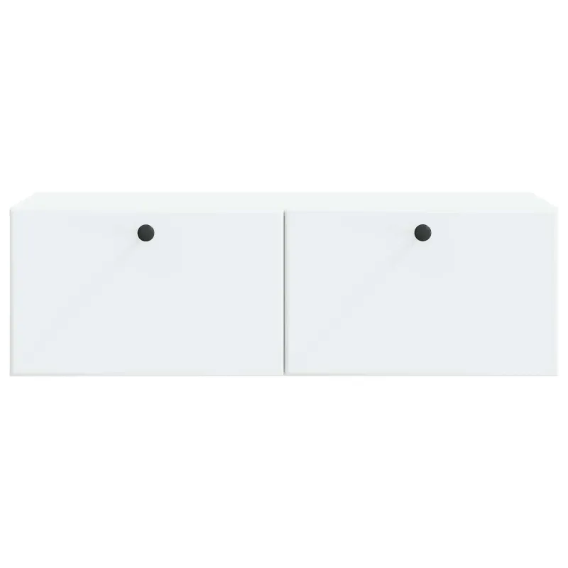 Sieninė TV spintelė 98 x 41 x 30 cm Balta Apdirbta mediena