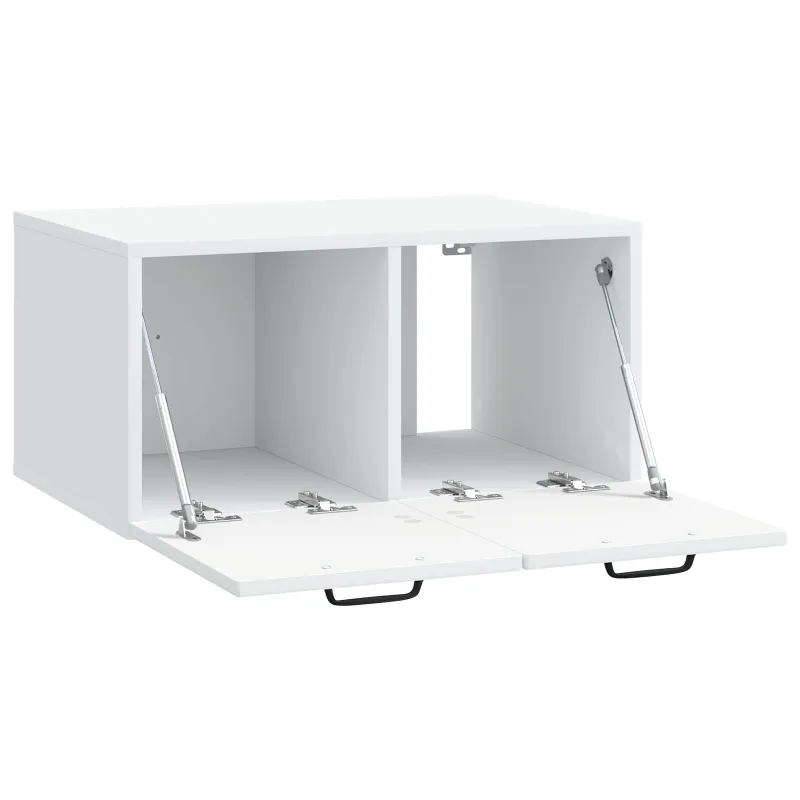 Sieninė TV spintelė Balta 59,5 x 41 x 30 cm Apdirbta mediena