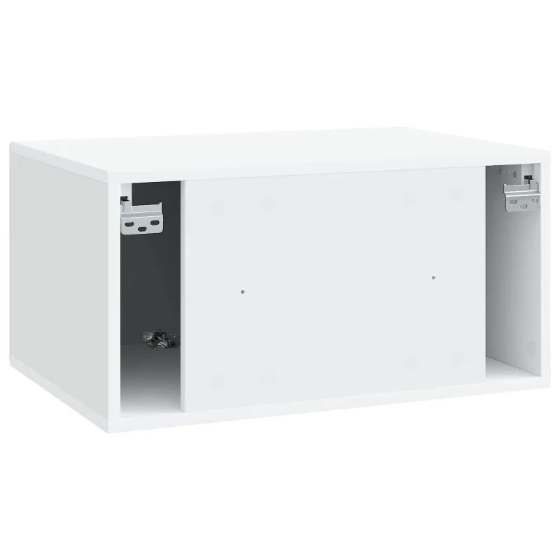 Sieninė TV spintelė Balta 59,5 x 41 x 30 cm Apdirbta mediena