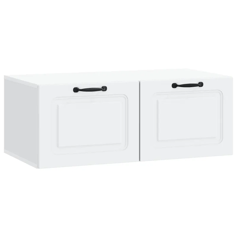 Sieninė TV spintelė Balta 78,5 x 41 x 30 cm Apdirbta mediena