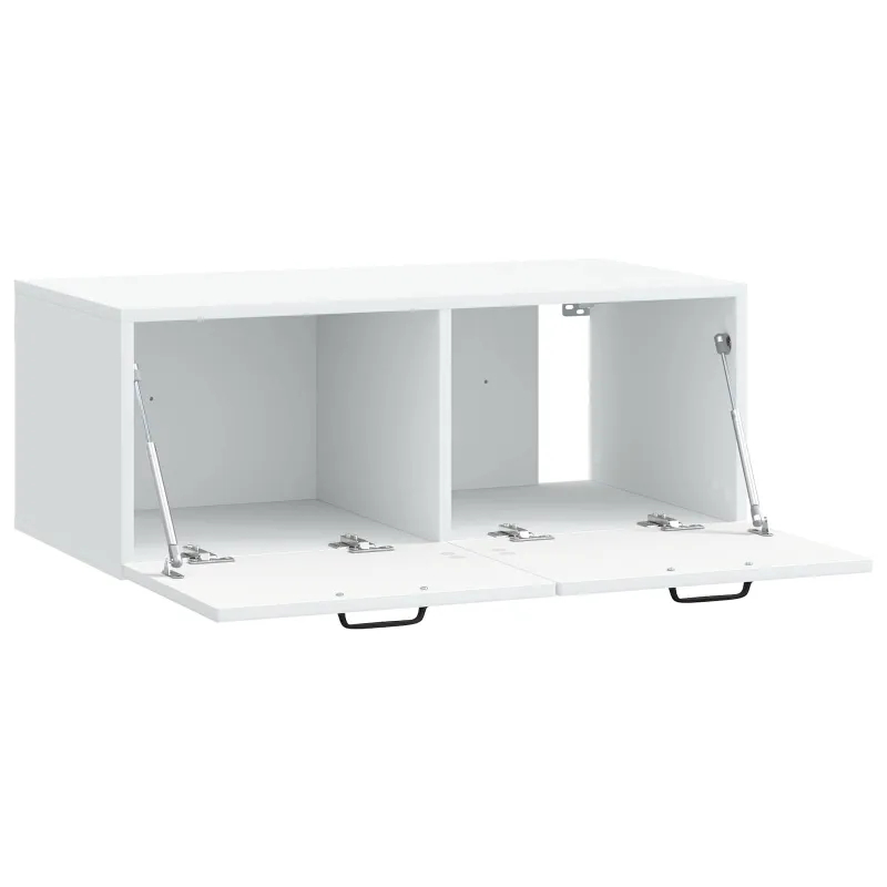 Sieninė TV spintelė Balta 78,5 x 41 x 30 cm Apdirbta mediena