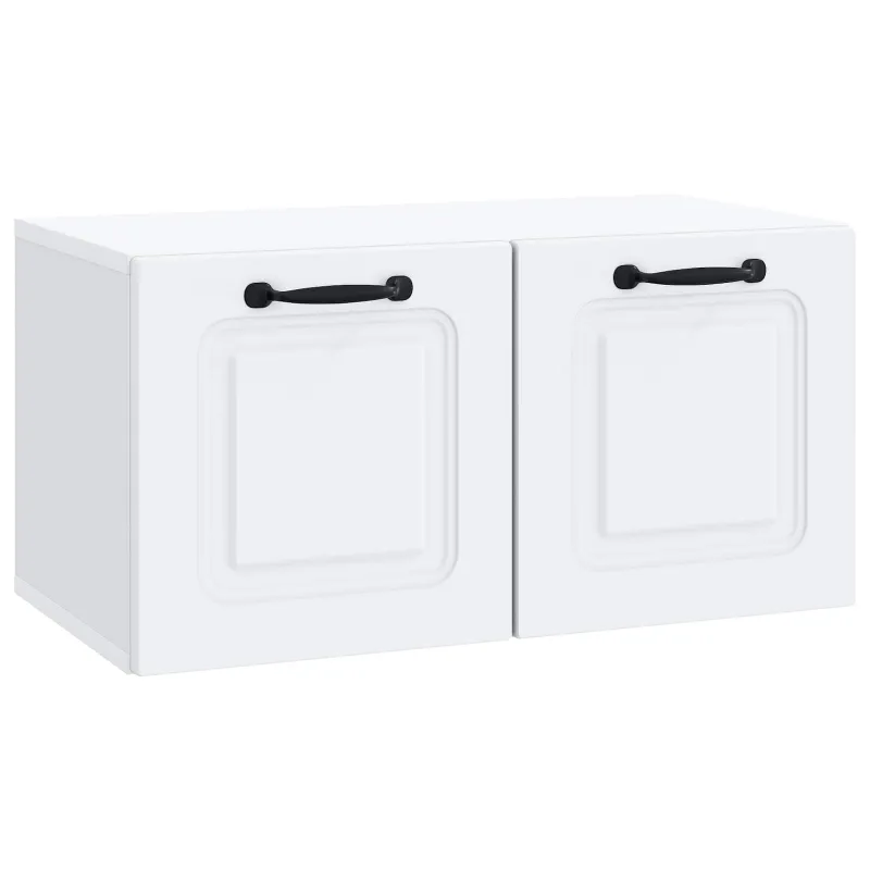 Sieninė TV spintelė Balta 59,5 x 31 x 30 cm Apdirbta mediena