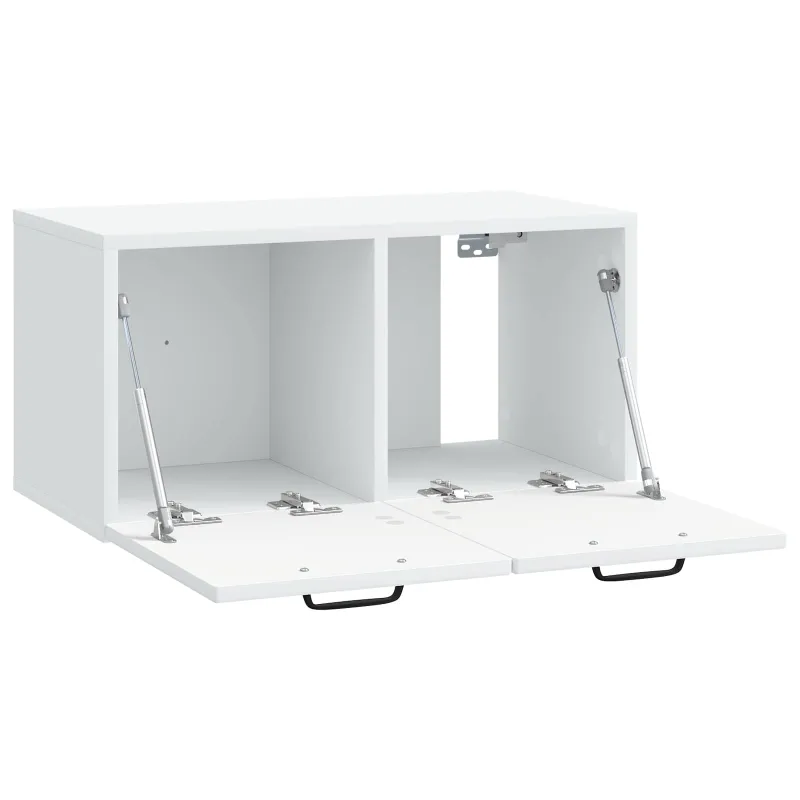 Sieninė TV spintelė Balta 59,5 x 31 x 30 cm Apdirbta mediena