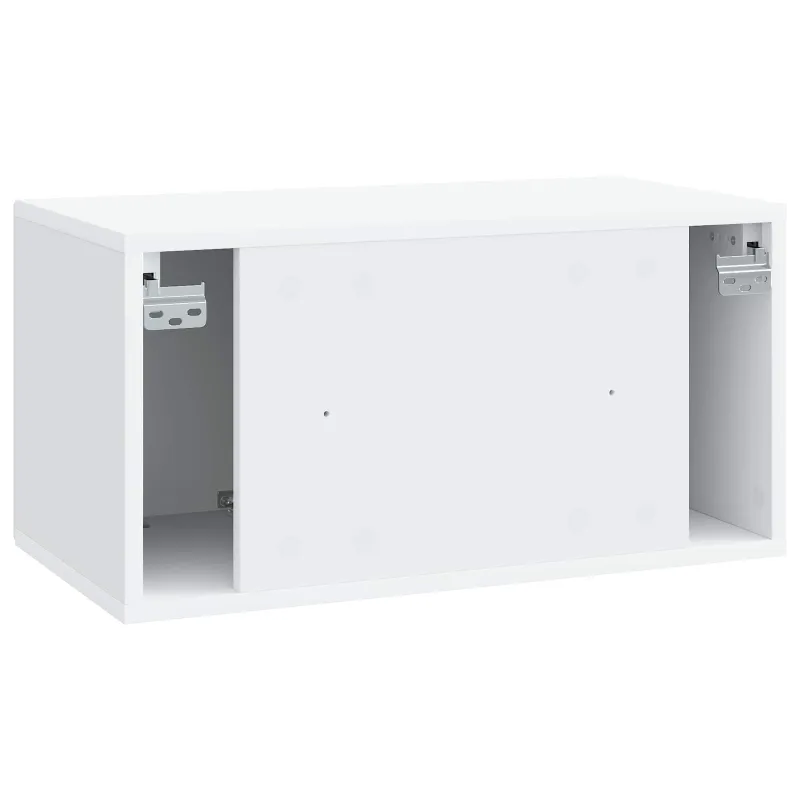 Sieninė TV spintelė Balta 59,5 x 31 x 30 cm Apdirbta mediena
