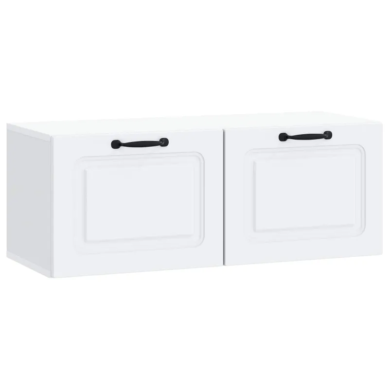 Sieninė TV spintelė Balta 78,5 x 31 x 30 cm Apdirbta mediena