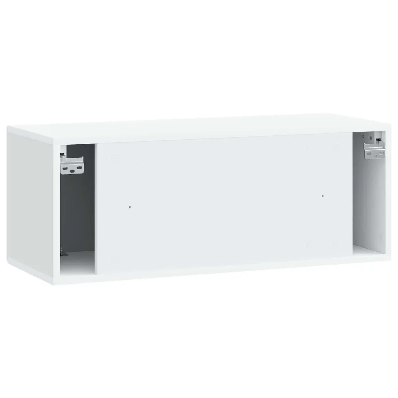Sieninė TV spintelė Balta 78,5 x 31 x 30 cm Apdirbta mediena