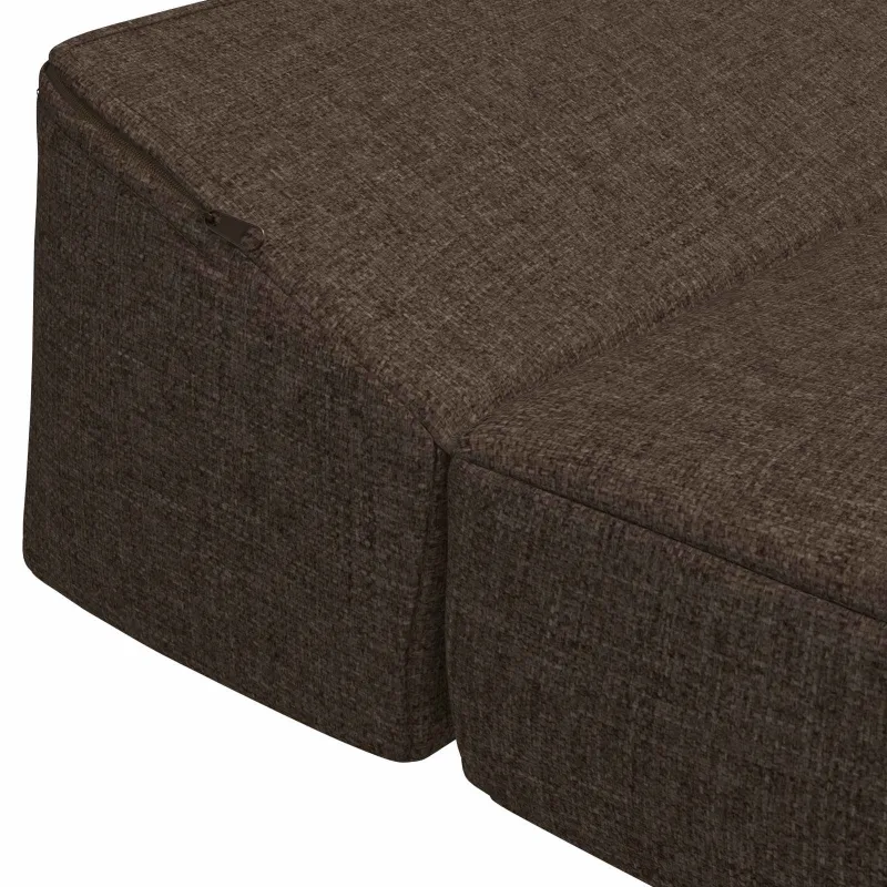 Sulankstomas Sofos Lova Taupe 200 x 70 x 10 cm Audinys
