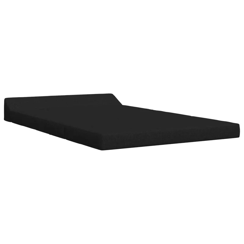 Sulankstomas Sofos Lova Juoda 120 x 60 x 49 cm Audinys