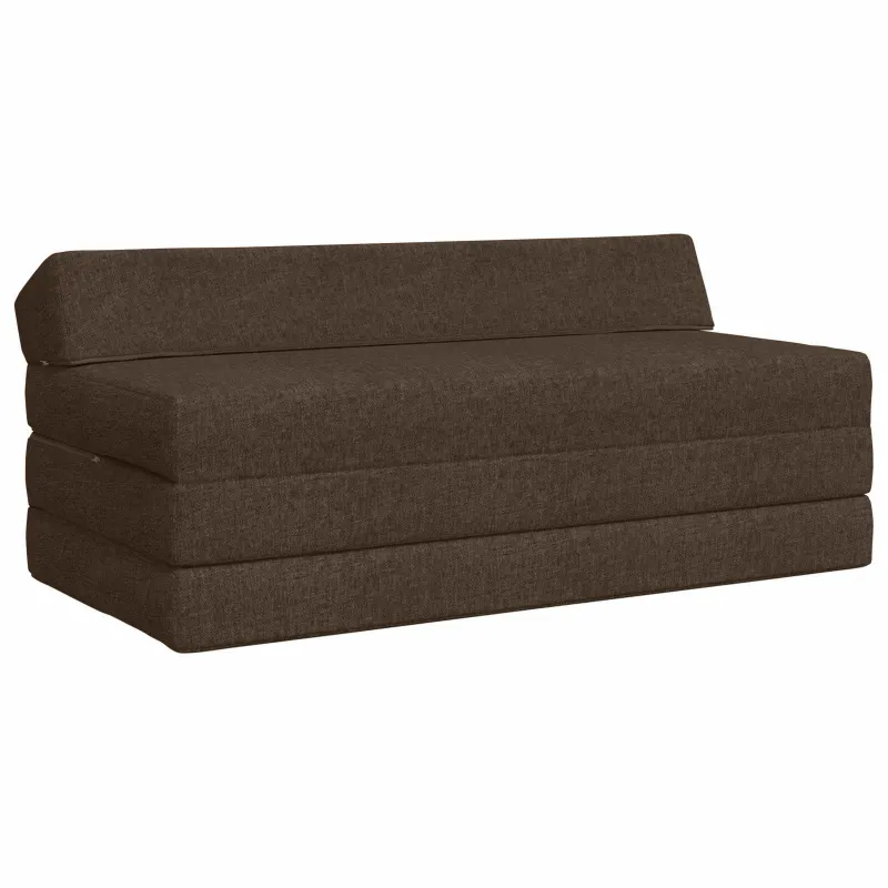 Sulankstomas Sofos Lova Taupe 120 x 60 x 49 cm Audinys