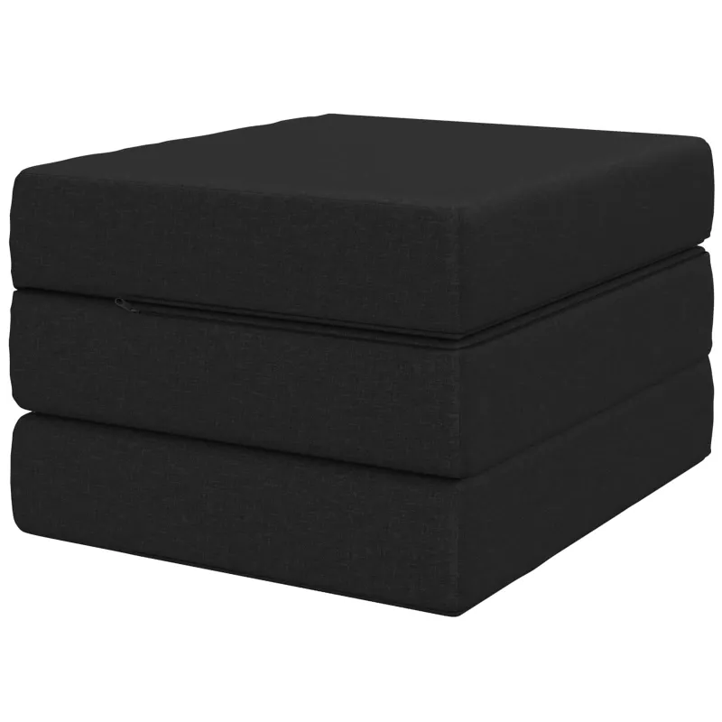 Sulankstomas Sofos Lova 75 x 63 x 45 cm Juoda