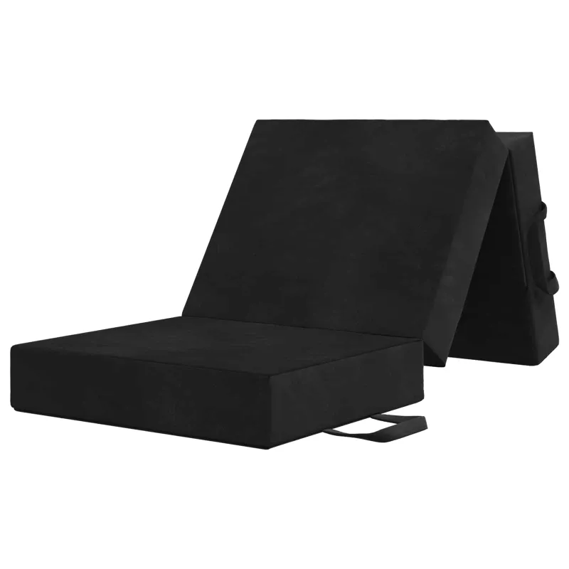 Sulankstomas Sofos Lova 75 x 63 x 45 cm Juoda