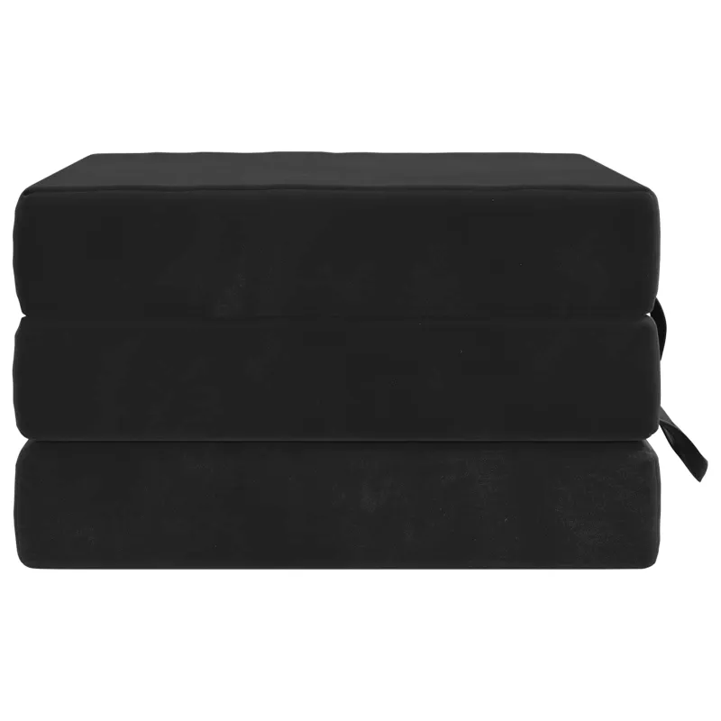 Sulankstomas Sofos Lova 75 x 63 x 45 cm Juoda