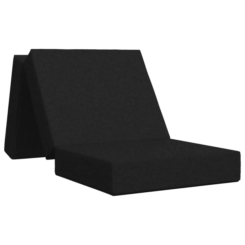 Sulankstomas Sofos Lova 75 x 67 x 45 cm Juoda