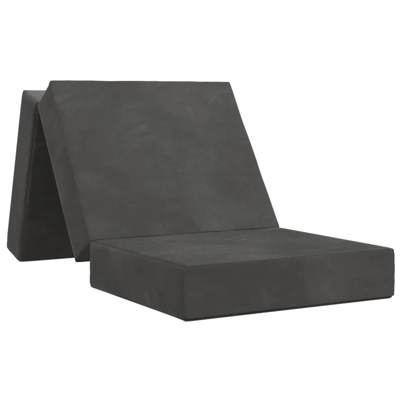 Sulankstomas Sofos Lova 75 x 67 x 45 cm Tamsiai pilka