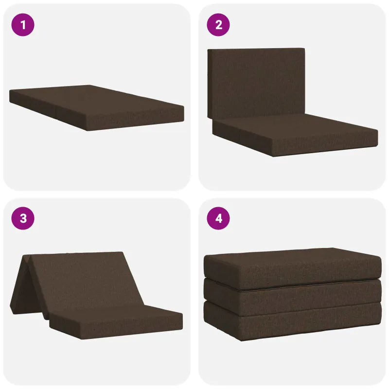 Sulankstomas Sofos Lova 80 x 67 x 45 cm Taupe
