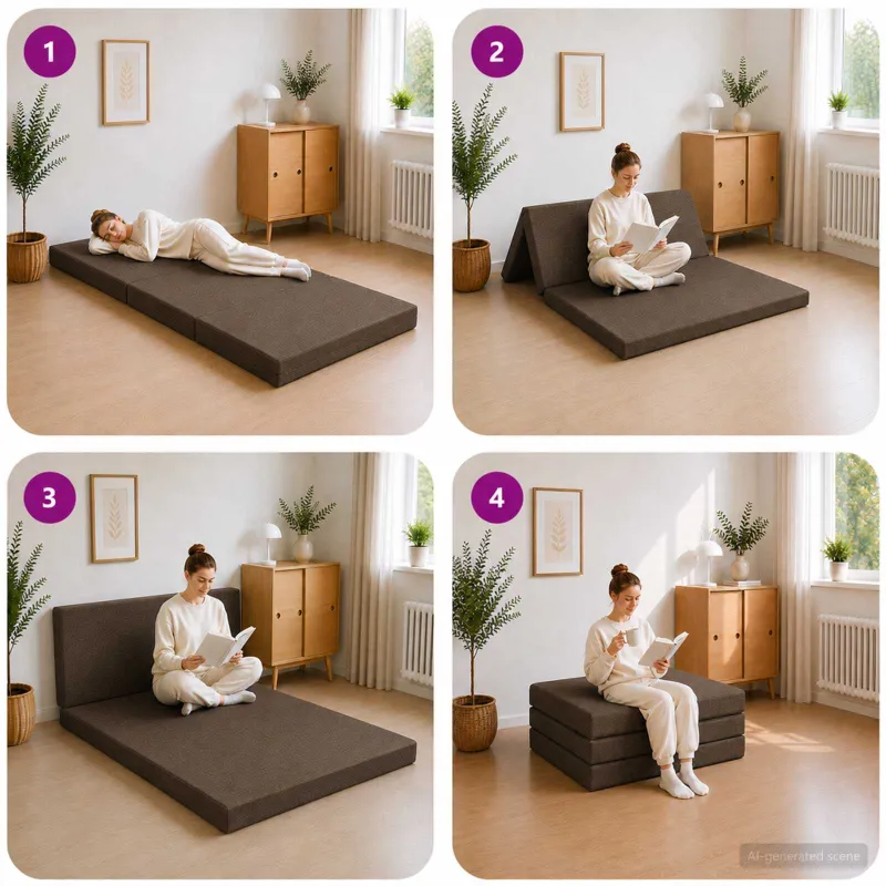 Sulankstomas Sofos Lova 80 x 67 x 45 cm Taupe