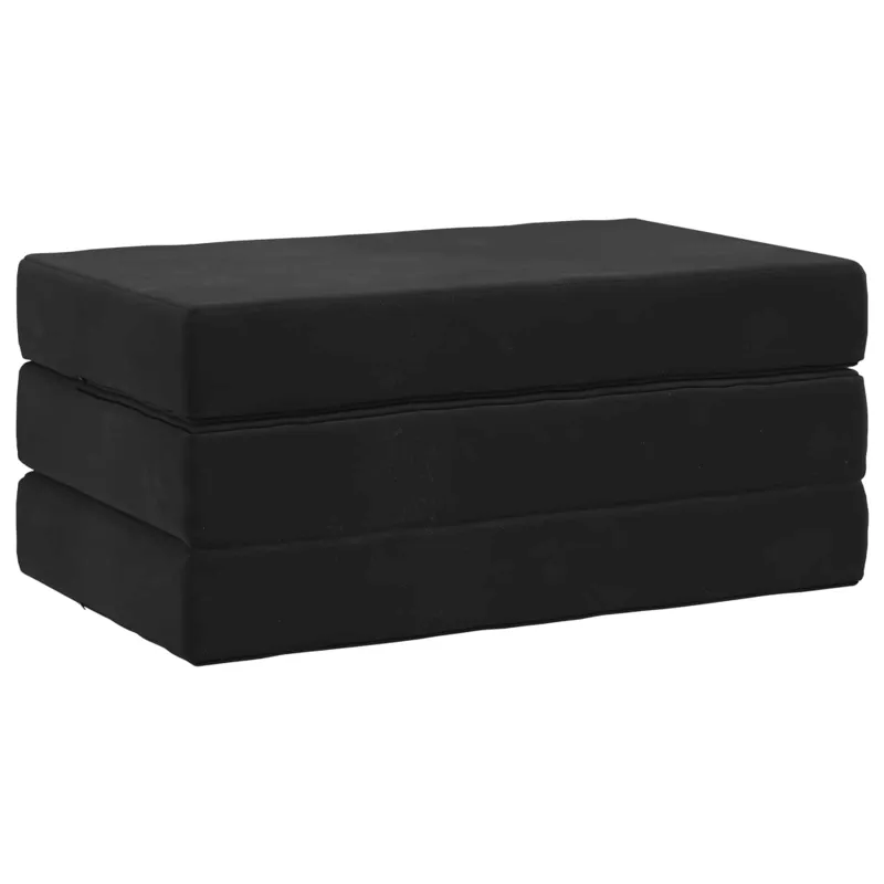 Sulankstomas Sofos Lova 80 x 67 x 45 cm Juoda