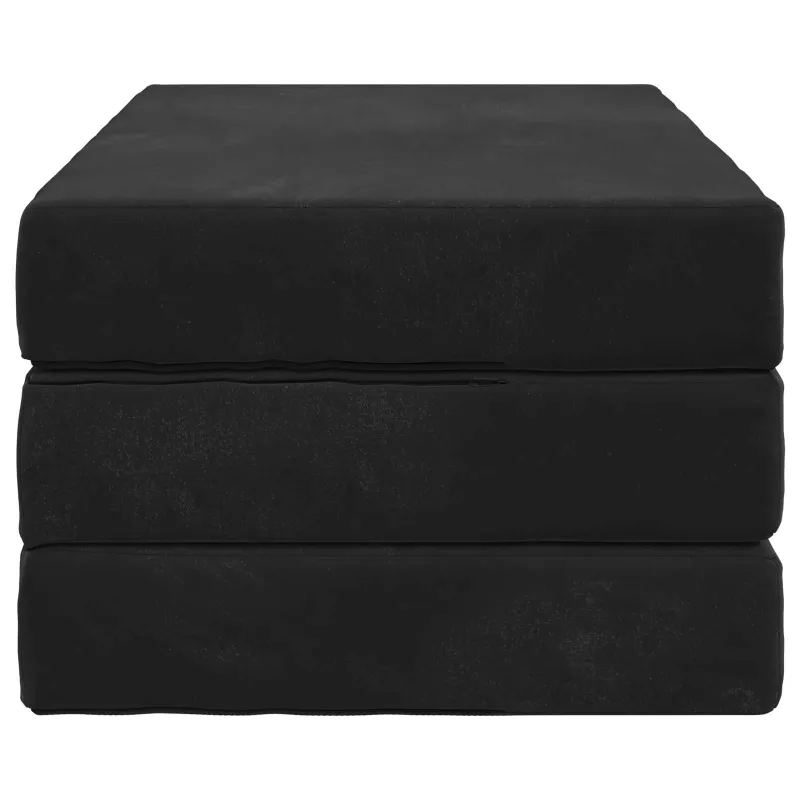 Sulankstomas Sofos Lova 80 x 67 x 45 cm Juoda
