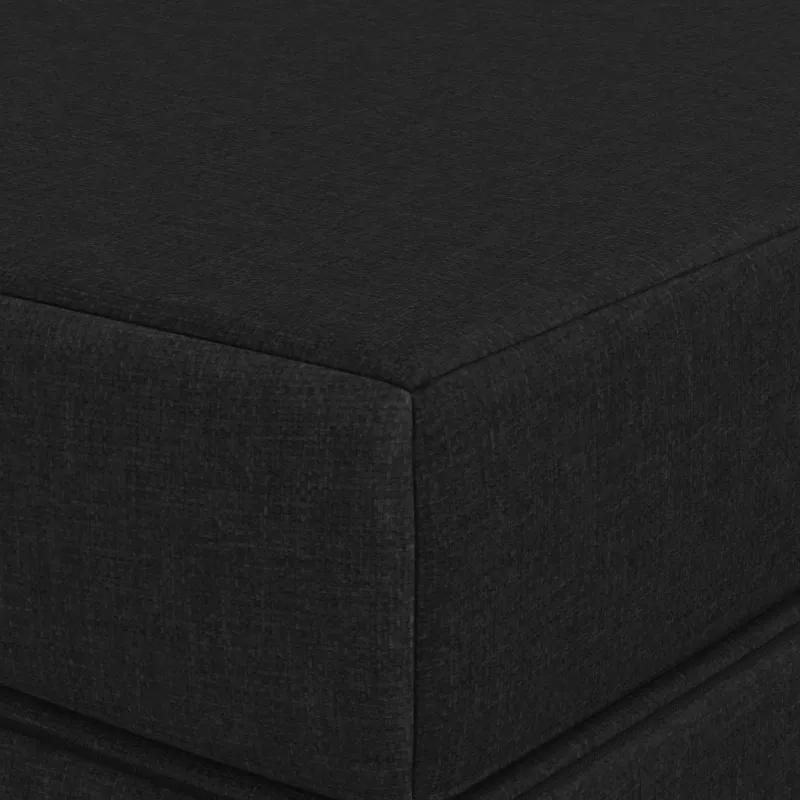 Sulankstomas Sofos Lova 120 x 67 x 45 cm Juoda