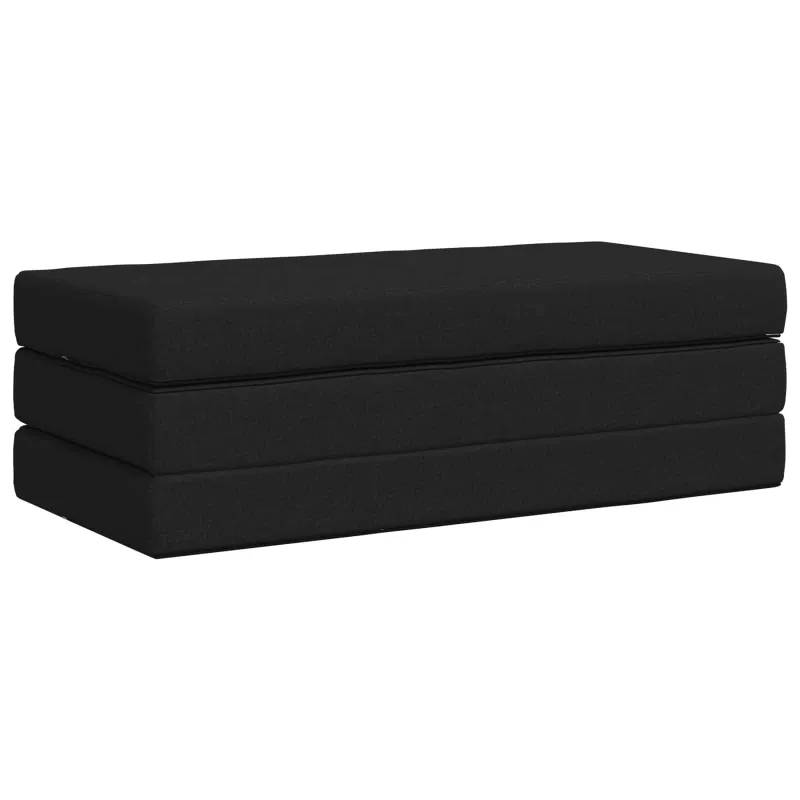 Sulankstomas Sofos Lova 140 x 67 x 45 cm Juoda