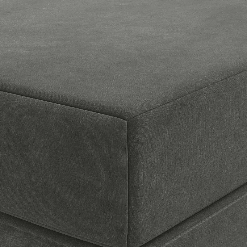 Sulankstomas Sofos Lova 140 x 67 x 45 cm Tamsiai pilka