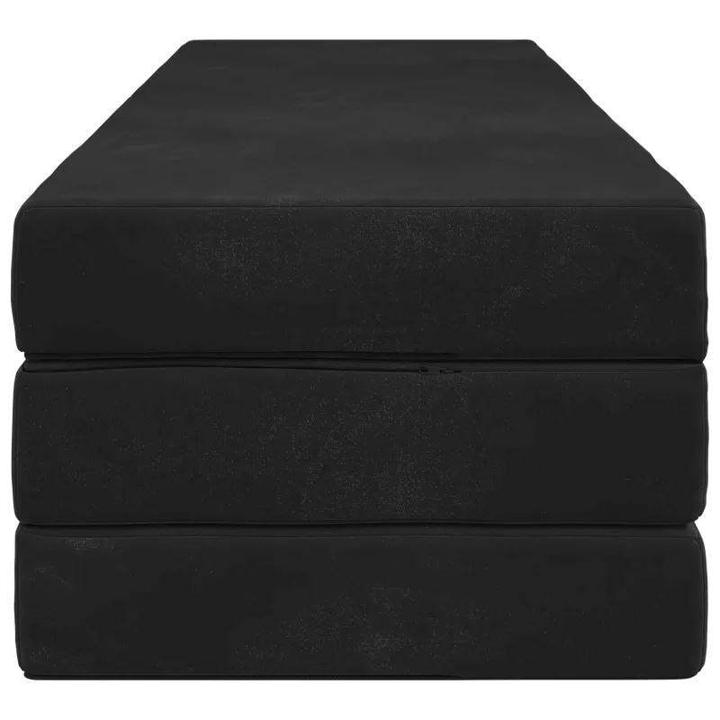 Sulankstomas Sofos Lova 180 x 67 x 45 cm Juoda