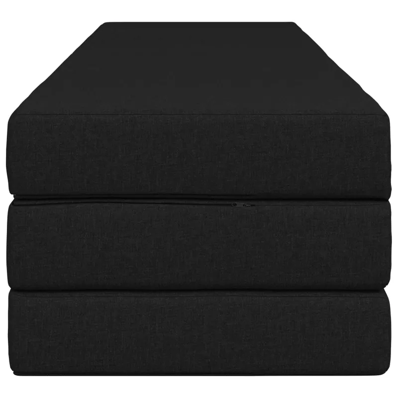 Sulankstomas Sofos Lova 200 x 67 x 45 cm Juoda
